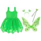 thumbnail image 3 of Disney Princess Tinkerbell PeterPan Vestido Verde Para Niñas Disfraz De Cosplay De Halloween Para Niños Conjunto Completo Regalo De Cumpleaños, 3 of 4