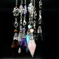 thumbnail image 5 of GKNET Crystal Point Prism Pendulum With Catcher and Merkaba Star For Dowsing-Amethyst, 5 of 9