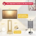 thumbnail image 3 of Bedroom Table Lamps Set of 2 - Black Gold Touch Bedside Lamps with USB C+A, 3 Way Dimmable Gold Lamp for Nightstand, Modern Night Stands Lamps for Living Room, 3 of 15