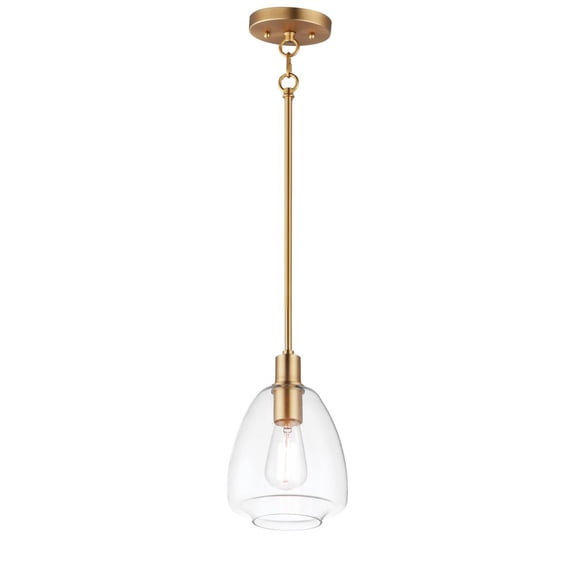 Maxim Babylon 1-Light Pendant - Satin Brass - 11112CLSBR