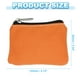 thumbnail image 2 of Uxcell Monedero de 3.54" x 4.72" con Cremallera, Bolsas Organizadoras Pequeñas para Cambio, Naranja, 2 of 6