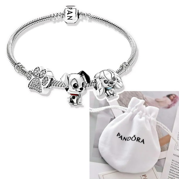 Pulsera Pandora Con Charms De Plata 925 De Cadena De 19cm Encantos Con Bolsa De Terciopelo