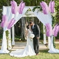 thumbnail image 4 of Butterfly Flower Wreath Garland, Artificial Floral Door Wreath, Spring Summer Wedding Party Outdoor Decoration ( Purple ), 4 of 6