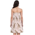thumbnail image 2 of Dailycode Summer Dresses for Women Strapless Casual Beach Cover Ups Cheetah Leopard Tube Top Sundress, 2 of 7