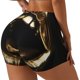 thumbnail image 1 of Fotbe Golden Lips Modern Sculpture Shorts Sin Costuras – Shorts Deportivos de Cintura Alta para Mujer, Elásticos para Gimnasio, Yoga, Running o Ciclismo-Small, 1 of 8