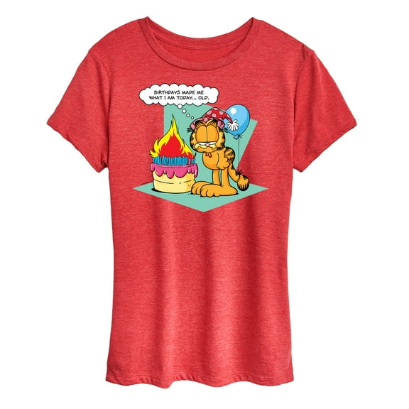 Garfield - Birthday's Make Me Old - Women's Short Sleeve Graphic T-Shirt