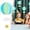 Sky Blue, variant on 3Pcs Round Hot Air Balloon Hanging Garland Paper Cloud Decor for Birthday Party Nursery Shower Decoration Green, 7.5X7In