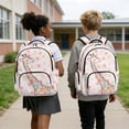 thumbnail image 2 of Garronmavis Cream Pastel Confetti Dot Cartoon Giraffe Children Backpack Combo, 17 Inch Safari Animal Casual School Bag with Thermal Lunch Pack, Pen Case and Drink Bottle Holder, 2 of 8