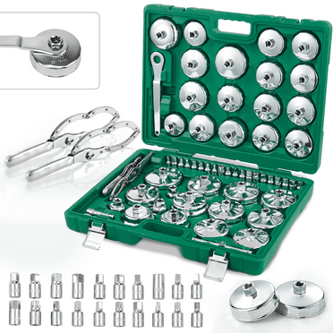 64mm Oil Filter Wrench,58 PCS Auto Oil Filter Socket Set,Compatible with BMW, Volvo, Honda, Audi, Ford, Toyota, Nissan etc