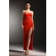 thumbnail image 1 of Dress Verues maxi sin mangas con aberturas y arrugas para mujer, 1 of 6