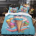thumbnail image 3 of 3D Ice Cream Printed Comforter Cover Set Children Adult Unique Design Bedding Set Bedroom Decor,Full (80"x90"), 3 of 5