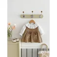 thumbnail image 4 of Primavera 2025, nuevo vestido para niñas de 0 a 4 años, bonito vestido con chaleco de pana para bebés, ropa para niños, camisa básica de Color sólido opcional, 4 of 6