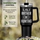 thumbnail image 5 of Vaso para beber SANDJEST Vaso de acero inoxidable de 40 oz con asa, 5 of 7