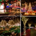 thumbnail image 6 of Dazzle Bright 2 Pack Total 400LED 132FT Warm White Christmas Solar String Outdoor Lights, Solar Powered with 8 Modes Waterproof Fairy Lights for Bedroom Patio Garden Tree Party Yard Decoration, 6 of 7