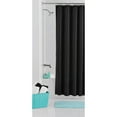 thumbnail image 1 of Mainstays Fabric Shower Curtain, Black, Polyester, 70x72 1 Each, 1 of 2