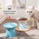 thumbnail image 4 of Cuencos elevados de cerámica para gatos, cuencos elevados para comida o agua, sin estrés, prevención de reflujo, aptos para lavavajillas y microondas, sin plomo ni cadmio, 4 of 7