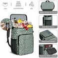 thumbnail image 5 of Travel Cooler Bag - Green and Dark Green Giraffe Pattern Camping Beer Cooler Backpack with Bottle Opener- Waterproof Insulated Picnic Backpacks - Cooler Bag for Beach, 5 of 6
