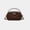 coffee, variant on Cowhide Leather Women Camera Bag, Crossbody Handbag, Oval Shape, Suede Texture