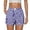 Sky Blue, variant on Women’s Casual Gingham Print Shorts, Elastic Waist Button-Front Shorts with Side Pockets, Multi-Color, S/M/L/XL/XXL