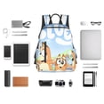 thumbnail image 4 of Kowoue Bluey Pattern School Backpack for Students – Tear-resistant Bag Spacious, Comfortable, and Stylish Backpack with Multiple Pockets, 4 of 7
