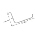thumbnail image 2 of BESTYASH 4Pcs White Metal Pegboard Hooks for Tool Storage Easy Install Garage and Home Organizer, 2 of 8