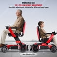 thumbnail image 4 of Height Adjustable Electric Wheelchair 15.7"–23.6" (Manual), Portable Motorized Mobility Scooter, 14+ Miles Ranges(265LBS), 4 of 10