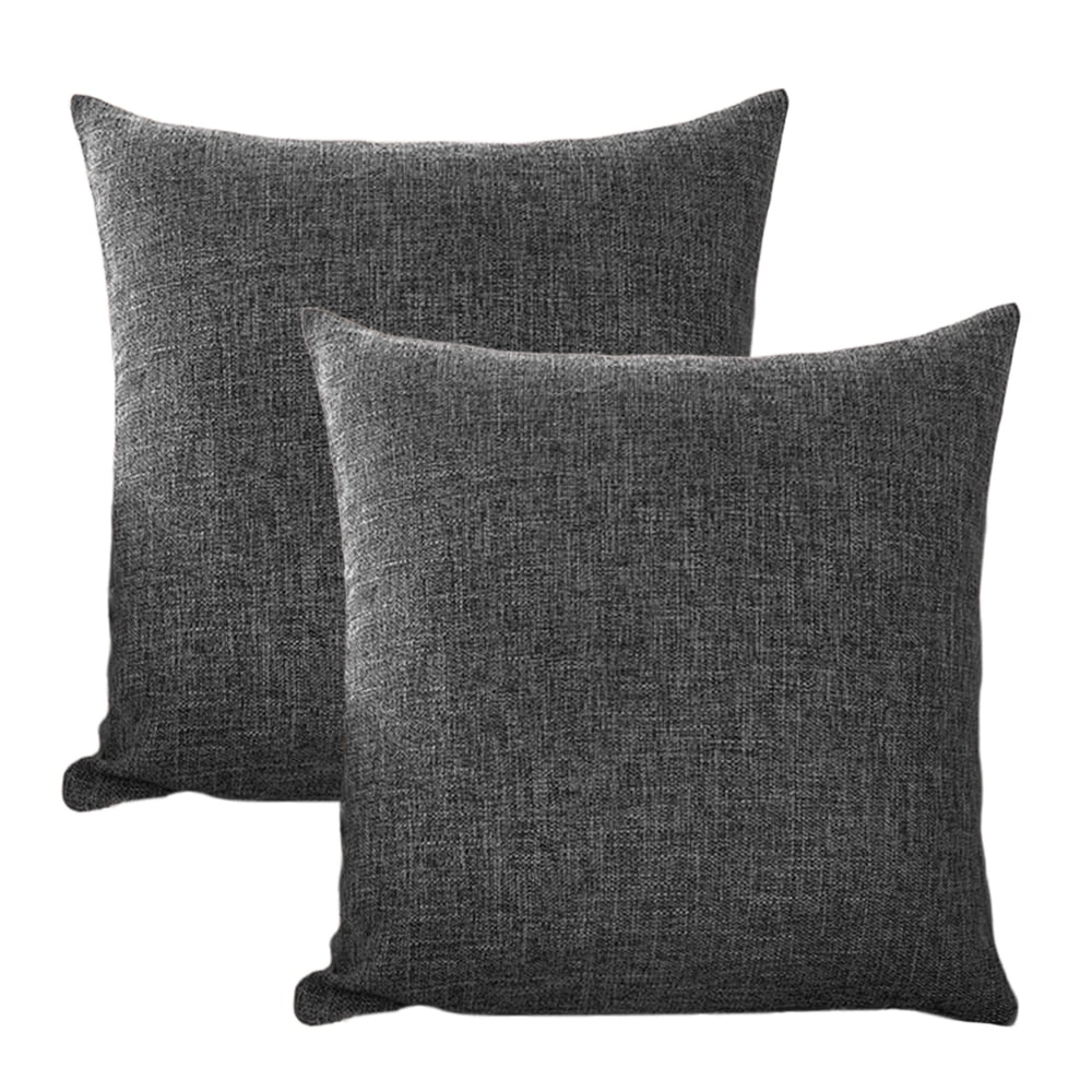 Home Linen Cushion Covers Set of 2 Decorative Throw Pillow Covers, 18 x
