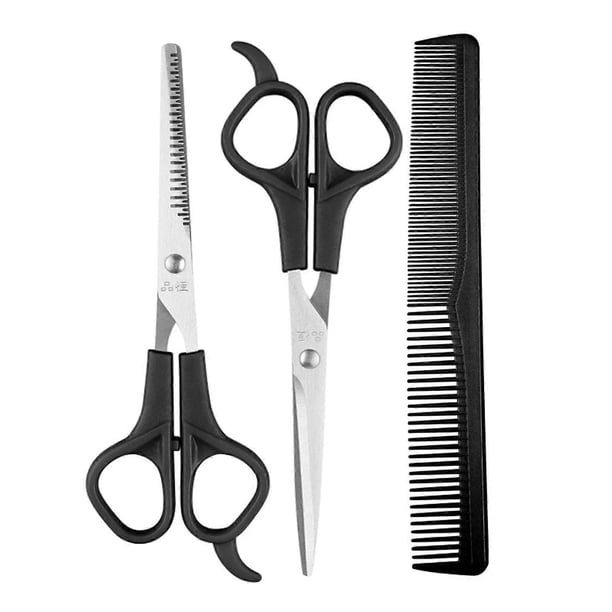 Professional Hair Cutting Scissors Set with Thinning Shears and Comb for Home and Salon Use