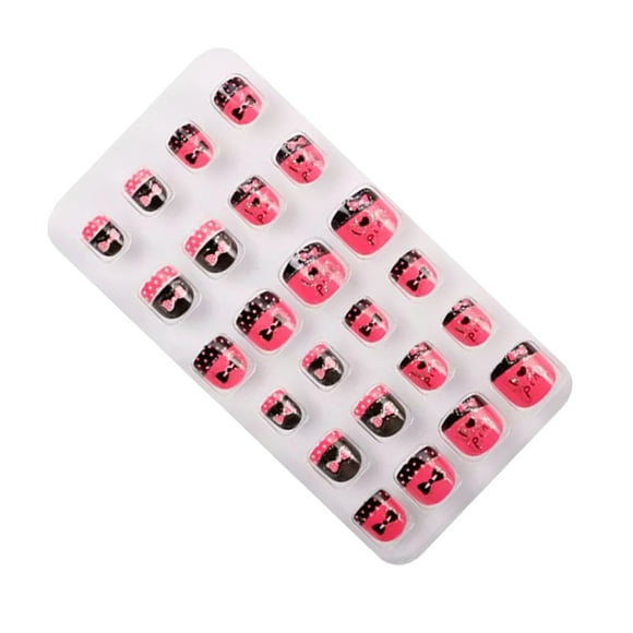 Qarigey 1 juego de envolturas navideñas para uñas Dibujos animados Niños adorables Kit de manicura Regalos Pinceles de maquillaje y herramientas PNT-16-11 Qarigey CE011465-11