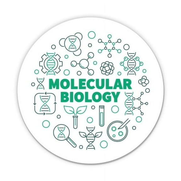 Molecular Biology - 3" Vinyl Sticker - For Car Laptop I-Pad Phone Helmet Hard Hat - Waterproof Decal