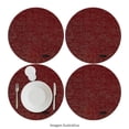thumbnail image 3 of Set de Manteles Individuales Home Creations Redondos 4 Piezas Rojo, 3 of 3