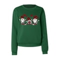 thumbnail image 4 of Odeerbi Christmas Sweatshirts for Women Crewneck Cropped Sweatshirts Fashion 2025 Casual Long Sleeve Printed Tops, 4 of 9