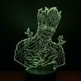 thumbnail image 2 of Luz nocturna LED 3D Galaxys Gardians Babys Groots I Am Groots, 2 of 3