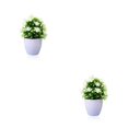 thumbnail image 3 of Wosthever Mini plantas artificiales, bonsái de flores, maceta falsa, jardín simulado para mesa, oficina, ventana, patio, decoración Type1 NO1, 3 of 6