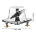 thumbnail image 2 of HOMEMAXS  2 Pcs Drum Saddle Lug Adjuster Snare Accessories (l18 Saddle-52mm) Stand Tom Foot Brackets Silver, 2 of 8