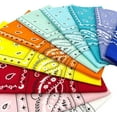 thumbnail image 4 of Assorted Colors Paisley Cowboy Bandanas 100% Cotton 12 Pack Fine Bandanas 22 Inch Thick Cotton Kerchiefs For Men Women, 4 of 7