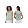 thumbnail image 2 of LMLYSoH Women Tank Top, Sleeveless Tops Square Neck Lace Trim Button Closure Summer Streetwear, 2 of 9
