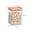 Orange #2, variant on Large Kitchen Food Storage Container | Airtight Sealed Cereal & Dry Goods Storage Tank | Transparent Plastic with Wide Mouth for Easy Cleaning | Stackable Design Saves Space | 1-Pack
