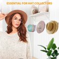 thumbnail image 3 of Adhesive Hat Hangers, Decorative 6pcs Adhesive Hat Rack Acrylic Simple Installation Wall Mounted Multifunctional  for Bedroom for Dormitory, 3 of 8