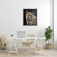 thumbnail image 2 of Modern Bear Urban Strokes Animals & Insects Painting Jet Black Framed Art Print Wall Art, 2 of 6