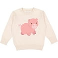 thumbnail image 2 of Inktastic Cute Little Pink Farm Pig Toddler Sweatshirt, 2 of 4