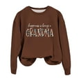 thumbnail image 2 of Gkeoshab Vintage Christmas Women's Crewneck Sweatshirt Without Hood, Soft Brushed Fleece Pullover with Ribbed Cuffs for a Comfortable Relaxed Fit Everyday Casual Wear. Coffee XXL, 2 of 3