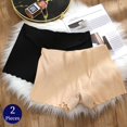 thumbnail image 2 of TrowBridge-bóxer sin costuras para mujer, lencería transpirable, cómoda, ropa interior de satén de seda, 2 piezas, 2 of 4