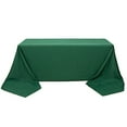 thumbnail image 3 of BalsaCircle 90" x 156" Premium Polyester Rectangular Tablecloth Table Linens Hunter Green, 3 of 4