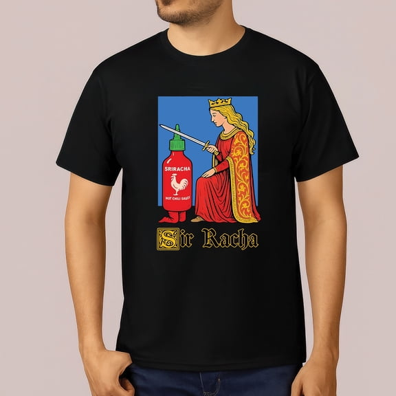 Funny Hot Sauce Medieval Art T-Shirt