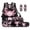 Axolotl Cherry Blossom Floral, variant on Capybara Strawberry Leopard Print 5 Piece Kids School Backpack For Primary School Girls 17 Inch Book Bag Lunch Bag Pencil Pouch Bookmarks Back To School Gifts For Children
