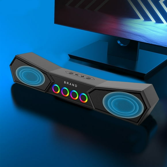 Outdoor Bluetooth Speakers,Computer Speakers for Desktop,Desktop Colour Rgb Bar Bluetooth Speaker for Car Fitness Sports Outdoor Home Audio,Bluetooth Speakers with Subwoofer,Outdoor Speakers Bluetooth