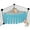 Blue, variant on Small Pet Hammock - Cozy Warm Bed for Hamster, Mouse, Glider | Tasseled Soft Sling Cage Accessory | 12.4x10.6 Inches, Green