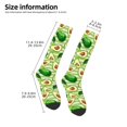 thumbnail image 5 of Balery Avocado Green Striped Fun Novelty Socks Men'S Women'S Crew Socks Funny Crazy Novelty Socks Quirky And Cool Socks, 5 of 9