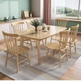thumbnail image 6 of BALANBO Wardell Farmhouse Windsor Spindle Solid Wood Dining Chair for Kitchen,Natural (Set of 2), 6 of 6